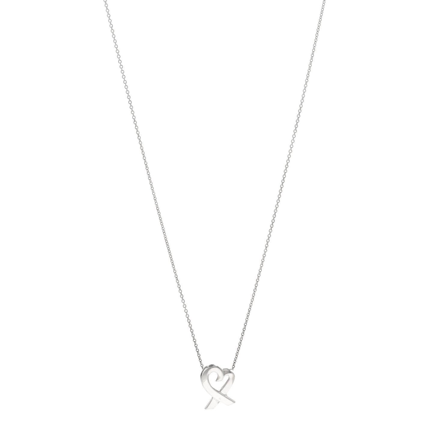 Sterling Silver Paloma Picasso Loving Heart Pendant Necklace