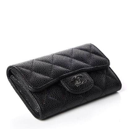 Chanel Caviar Quilted Flap Card Holder Black 4 of 10