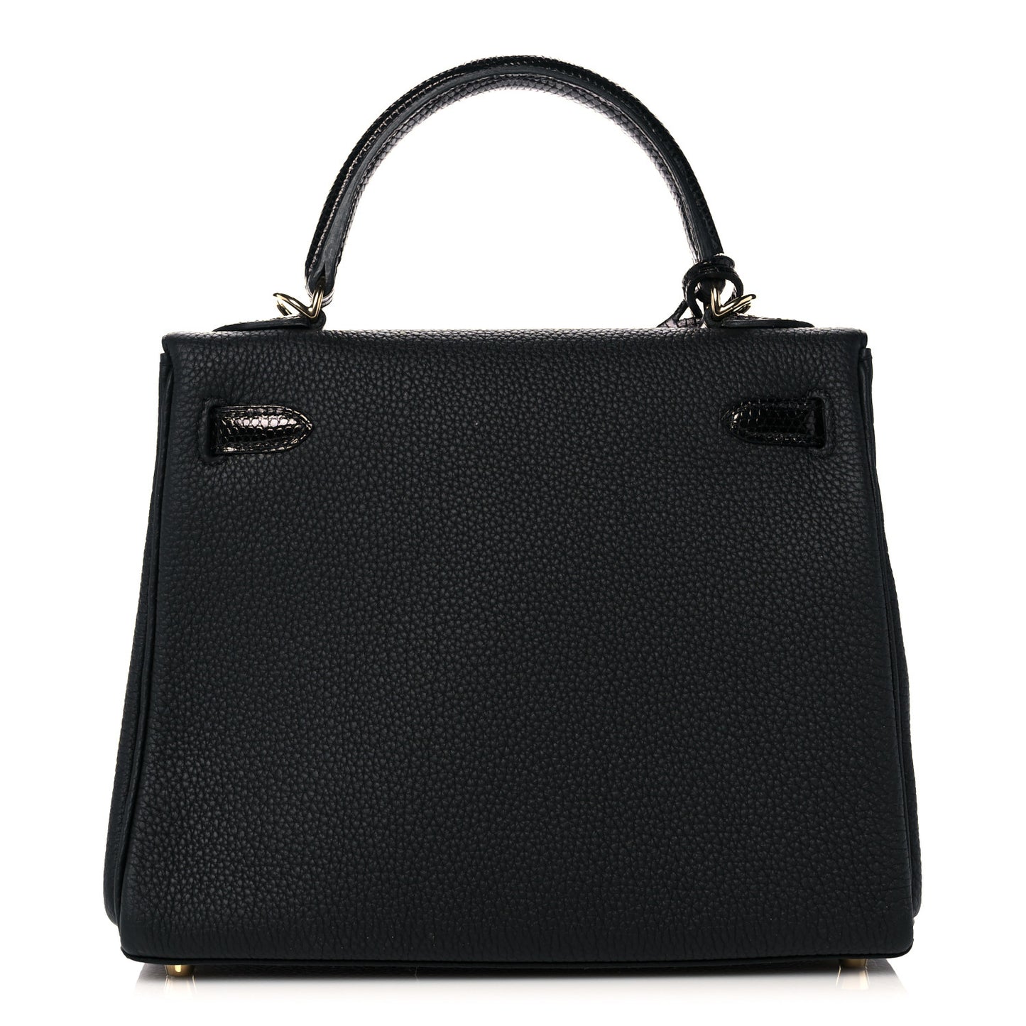 Togo Lizard Kelly Retourne Touch 25 Black