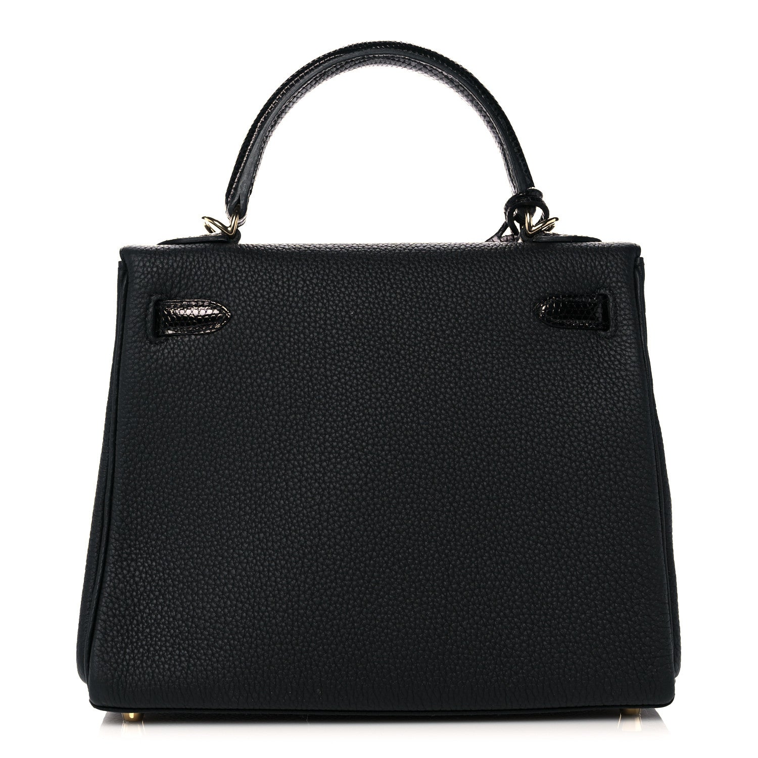 Hermes Togo Lizard Kelly Retourne Touch 25 Black 4 of 38