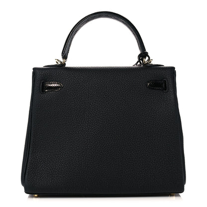 Hermes Togo Lizard Kelly Retourne Touch 25 Black 4 of 38