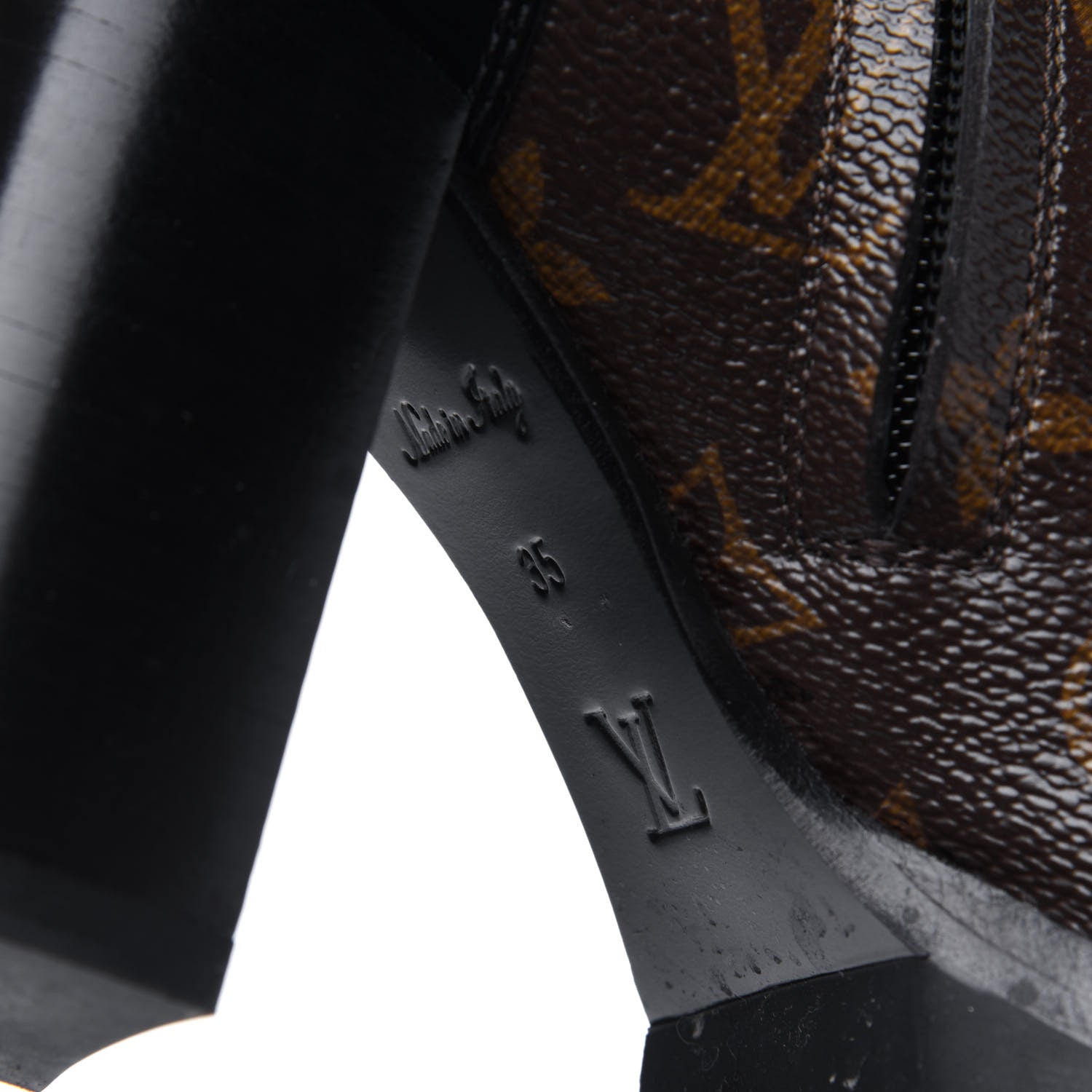 Louis Vuitton Patent Calfskin Monogram Star Trail Ankle Boots 35 Black 6 of 16