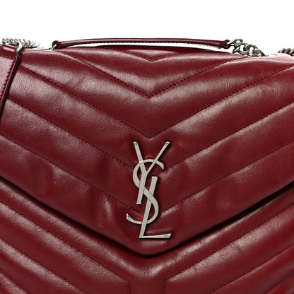 Saint Laurent Calfskin Y Quilted Monogram Medium Loulou Chain Satchel Palissandre 9 of 11