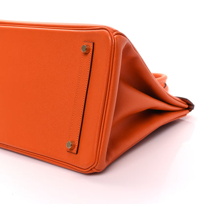 Hermes Epsom Birkin 35 Orange 10 of 12