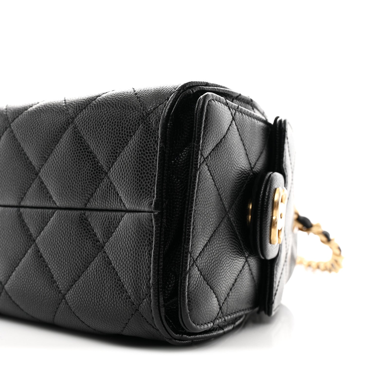 Chanel Caviar Quilted Mini Chanel 25 Handbag Black 10 of 11