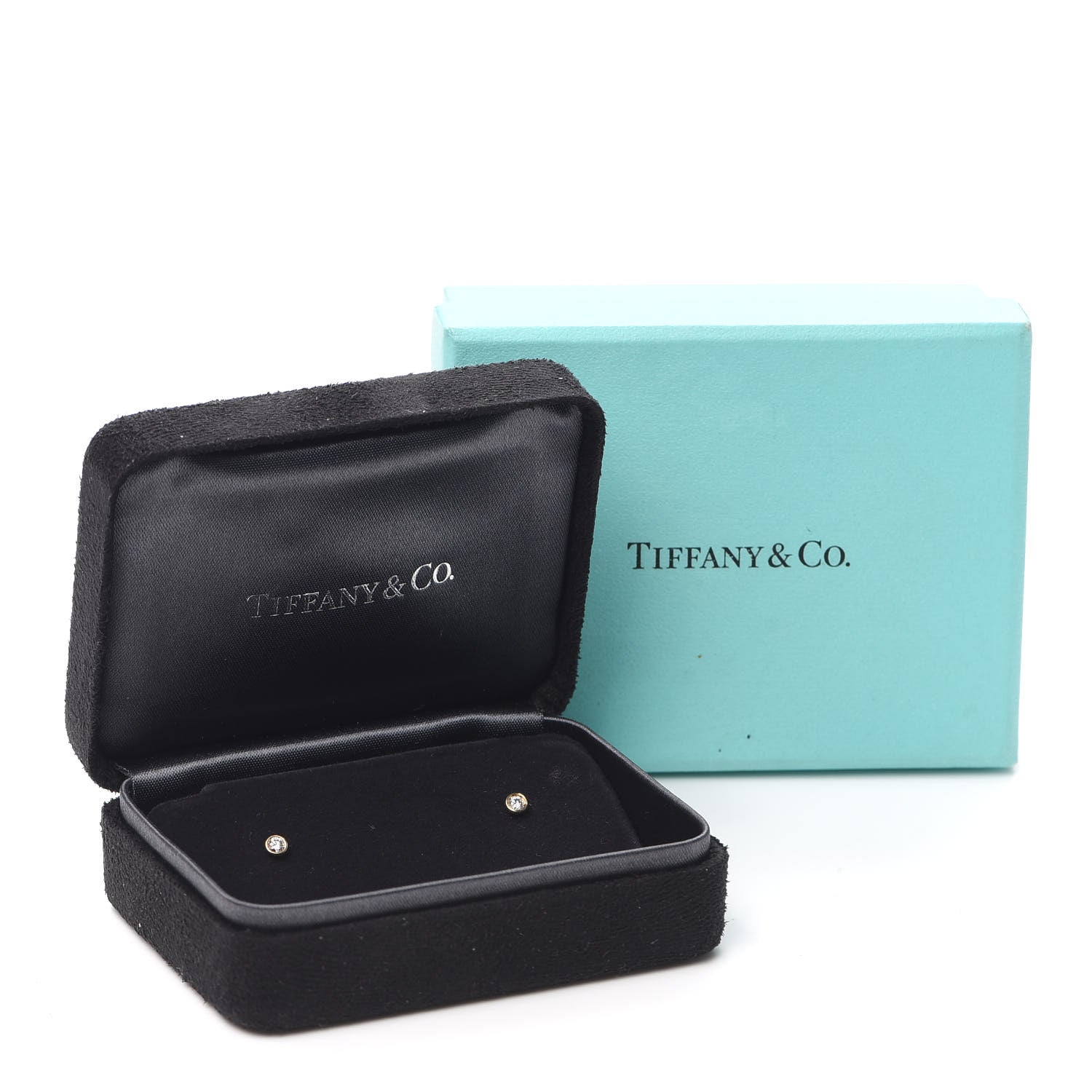 Tiffany 18K Yellow Gold Diamond .10ctw Elsa Peretti Diamonds By The Yard Earrings 6 of 6