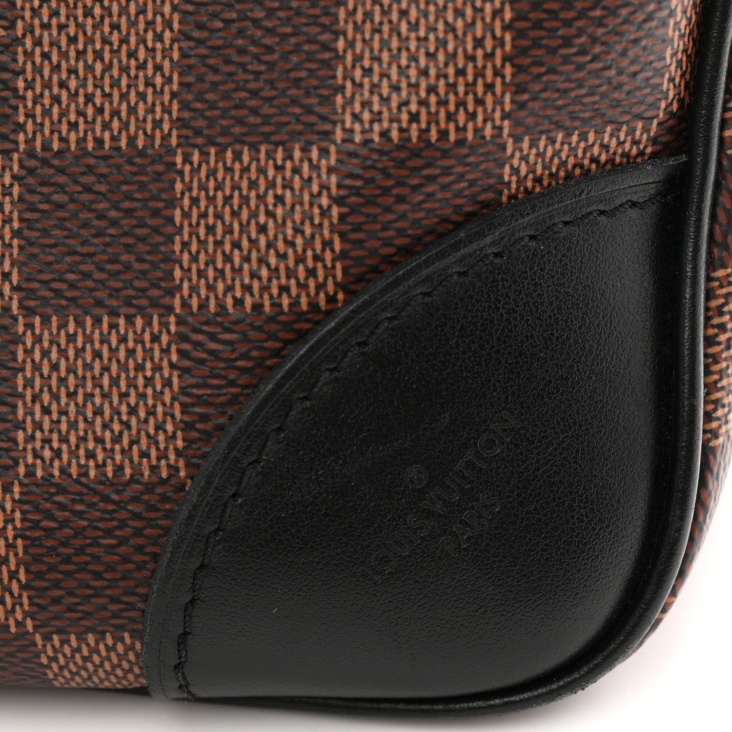 Louis Vuitton Damier Ebene Odeon MM Black 6 of 10