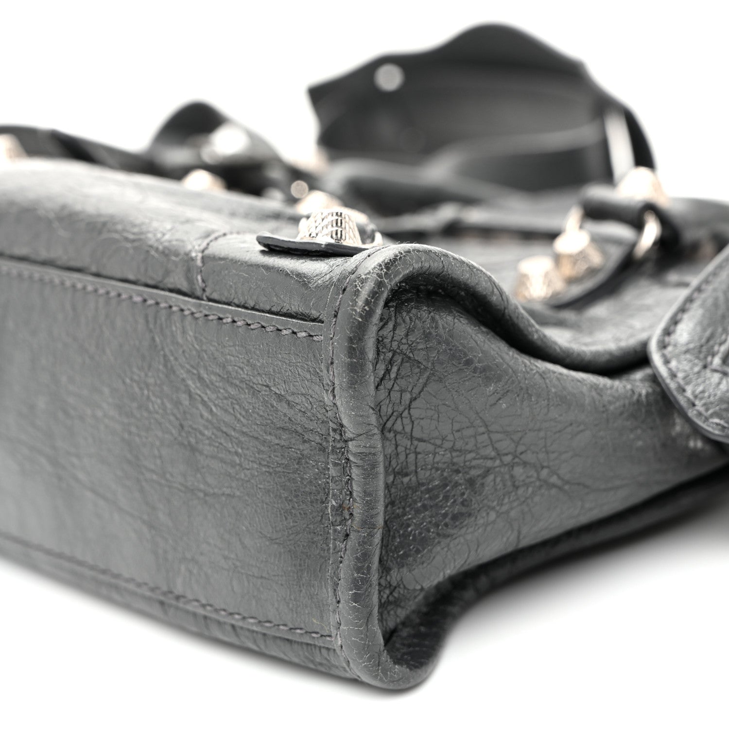Balenciaga Agneau Giant 12 Silver Hardware Mini City Gris Fossile 11 of 11