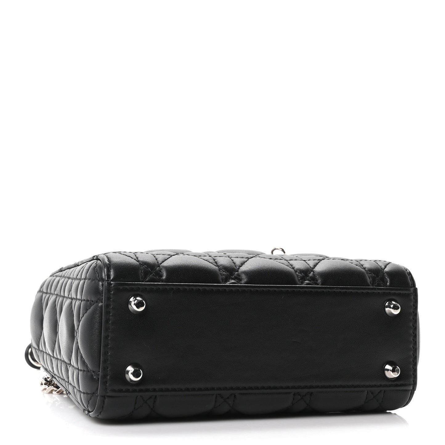 Lambskin Cannage Mini Lady Dior Black