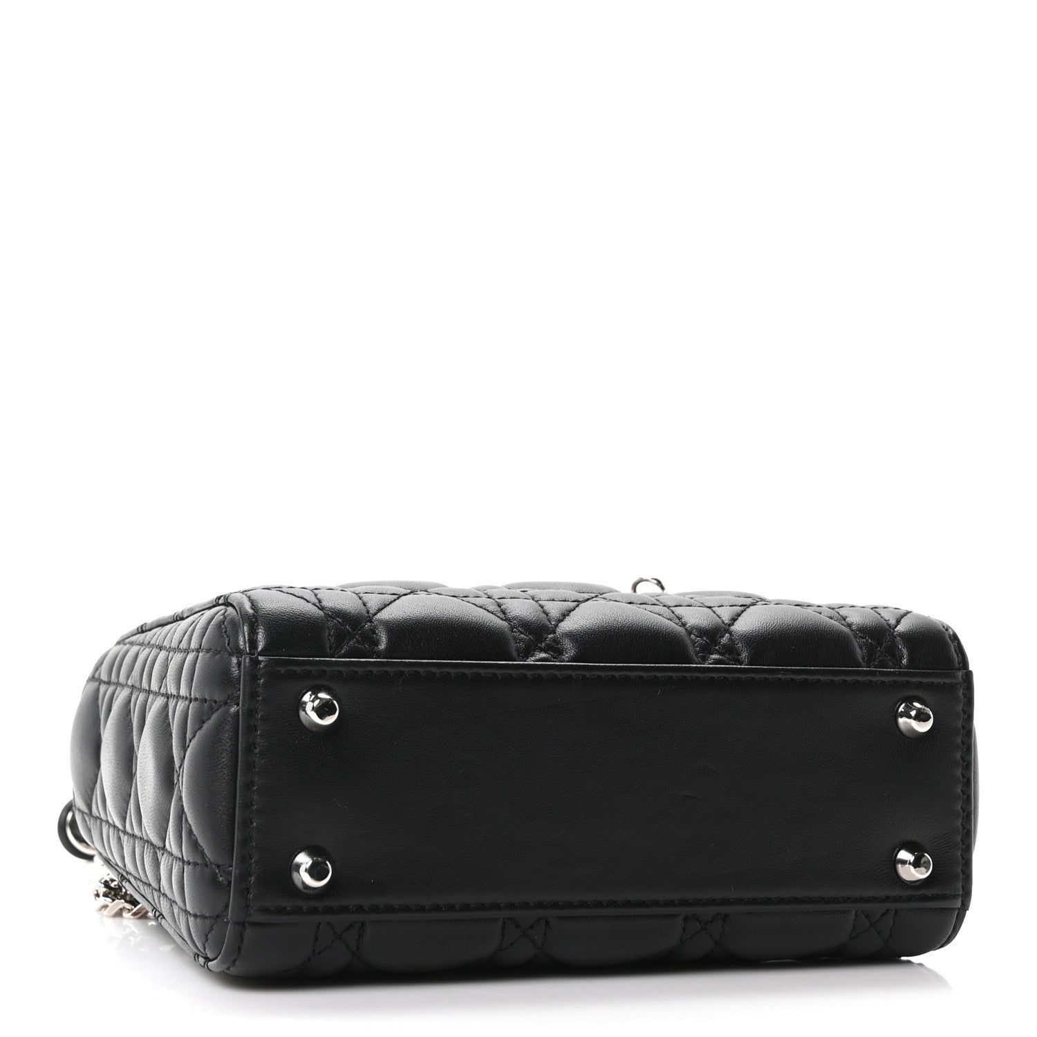 Christian Dior Lambskin Cannage Mini Lady Dior Black 4 of 10