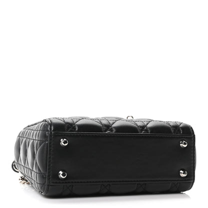 Christian Dior Lambskin Cannage Mini Lady Dior Black 4 of 10