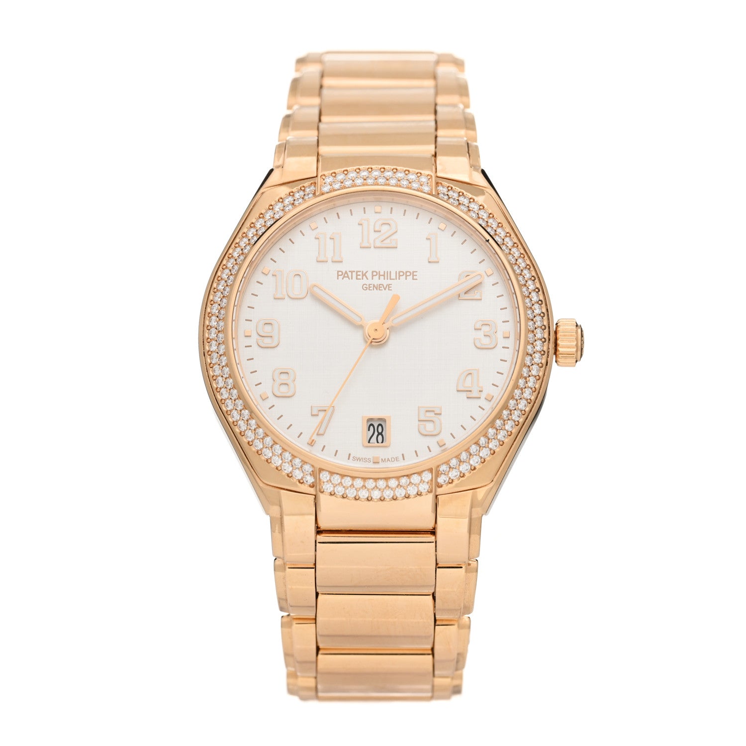 Patek Philippe 18K Rose Gold Diamond 36mm Twenty-4 Automatic Watch White 7300/1200R-010 1 of 5