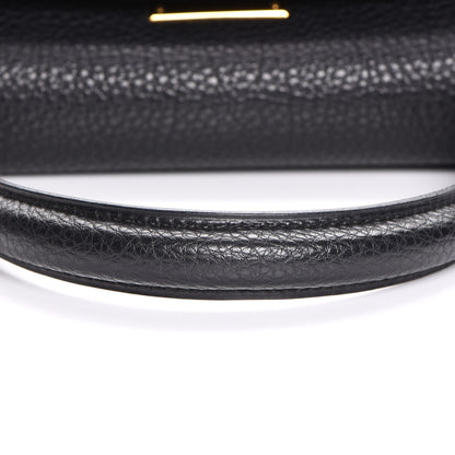 Hermes Togo Kelly Retourne 28 Black 25 of 28