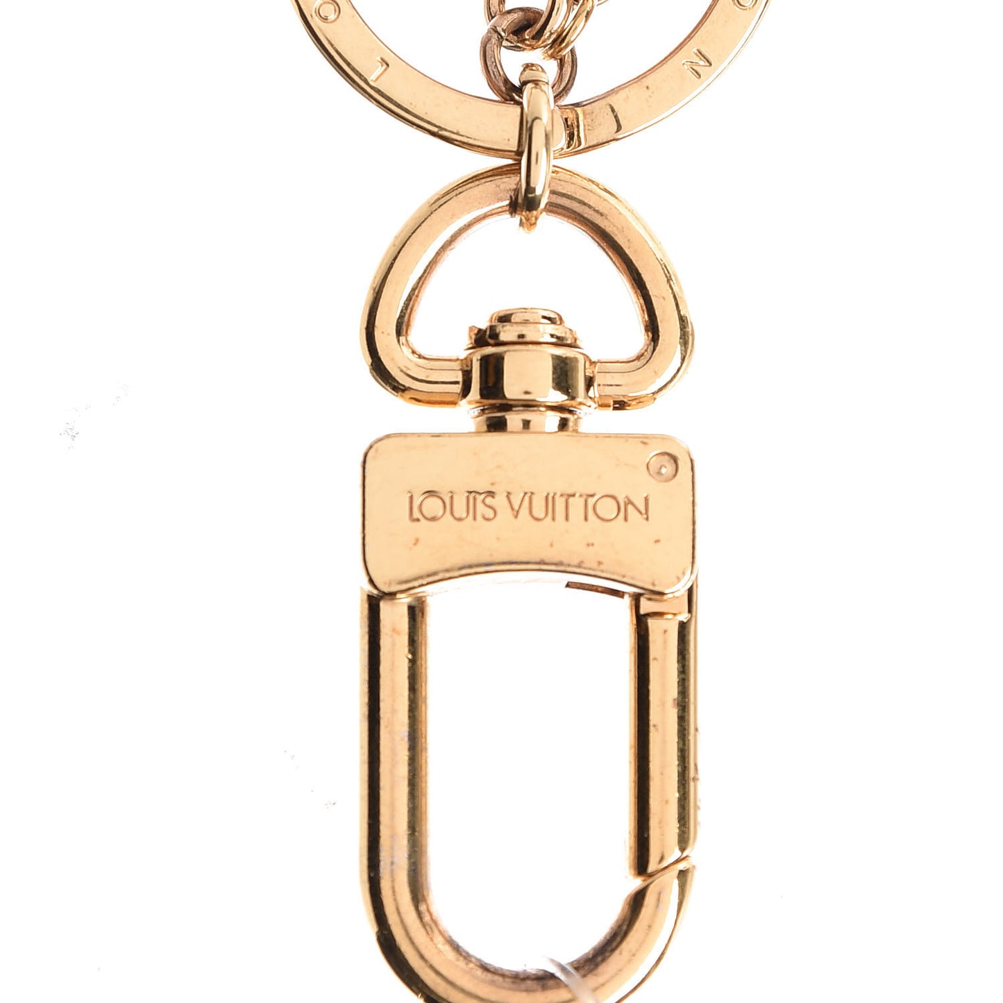 LV Facettes Bag Charm Key Holder Gold
