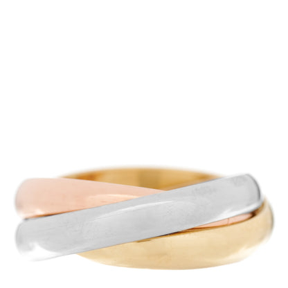 Cartier 18K Pink Yellow White Gold Classic Les Must De Cartier Trinity Ring 55 7.25 9 of 13