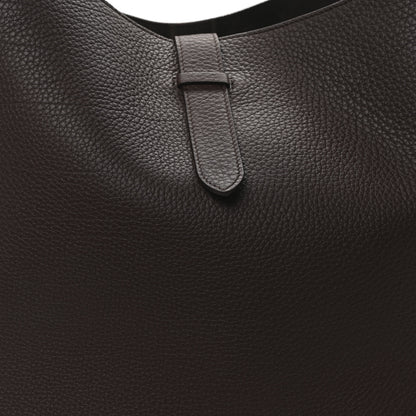 The Row Grained Calfskin Blake Hobo Acajou 8 of 10