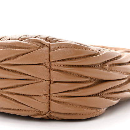Miu Miu Nappa Matelasse Regular Wander Hobo Caramel 11 of 11