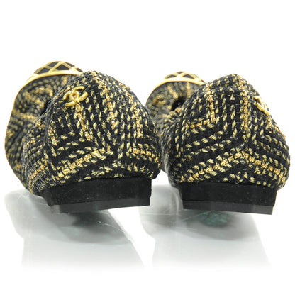 Chanel Tweed Caged Ballet Flats 37.5 3 of 8