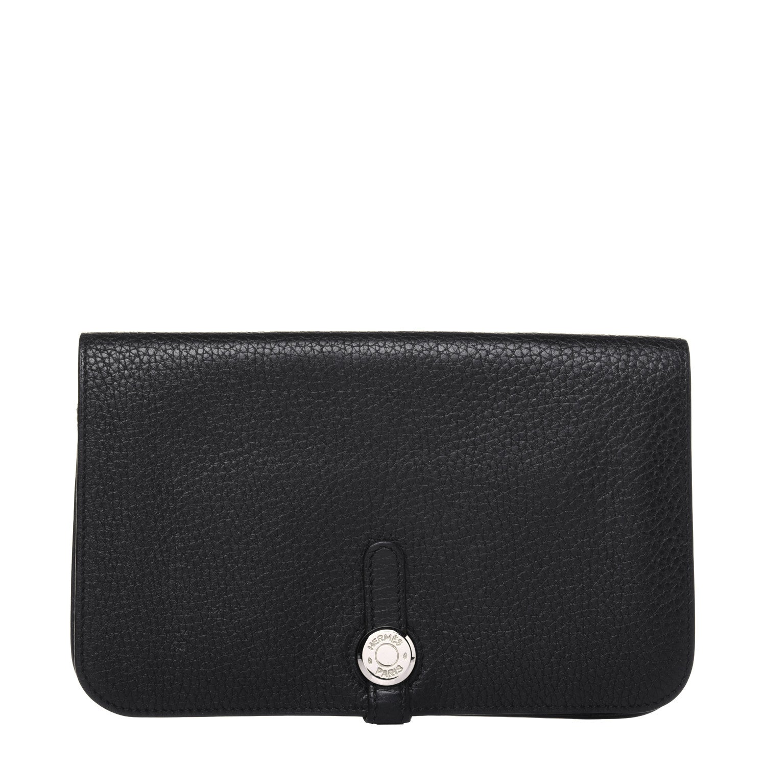 Hermes Togo Dogon Duo Wallet Black 1 of 7