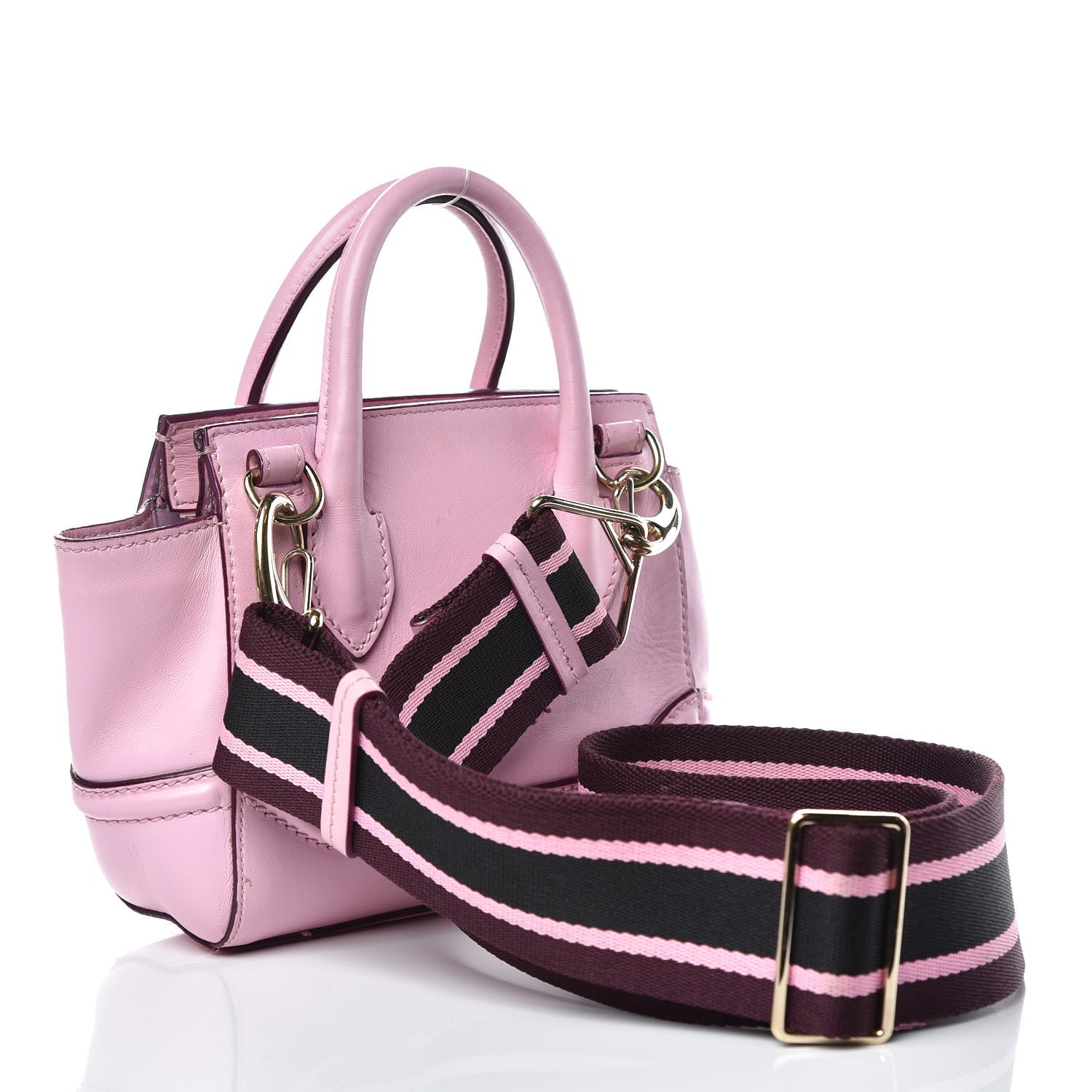 Versace Calfskin Small Palazzo Empire Bag Pink 3 of 14