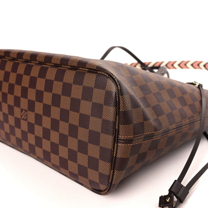 Louis Vuitton Damier Ebene Braided Neverfull MM Pink 9 of 9