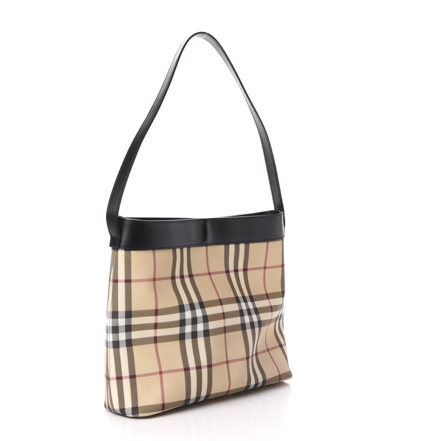House Check Shoulder Bag Black