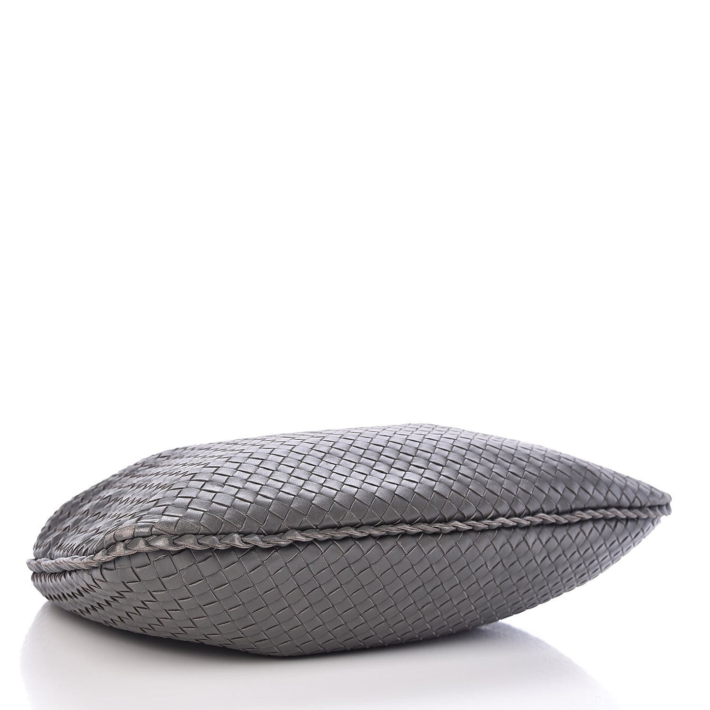 Nappa Intrecciato Large Veneta Hobo Grey
