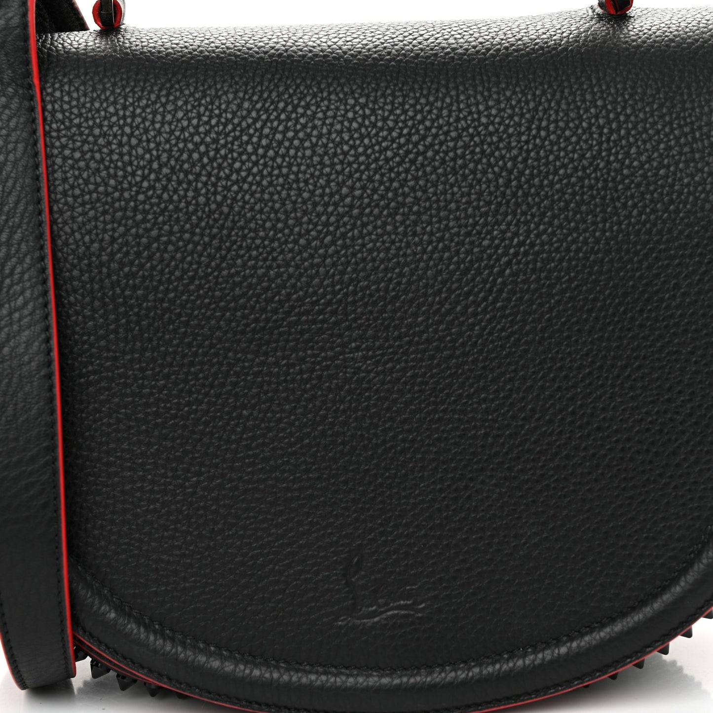 Calfskin Spikes Panettone Messenger Black