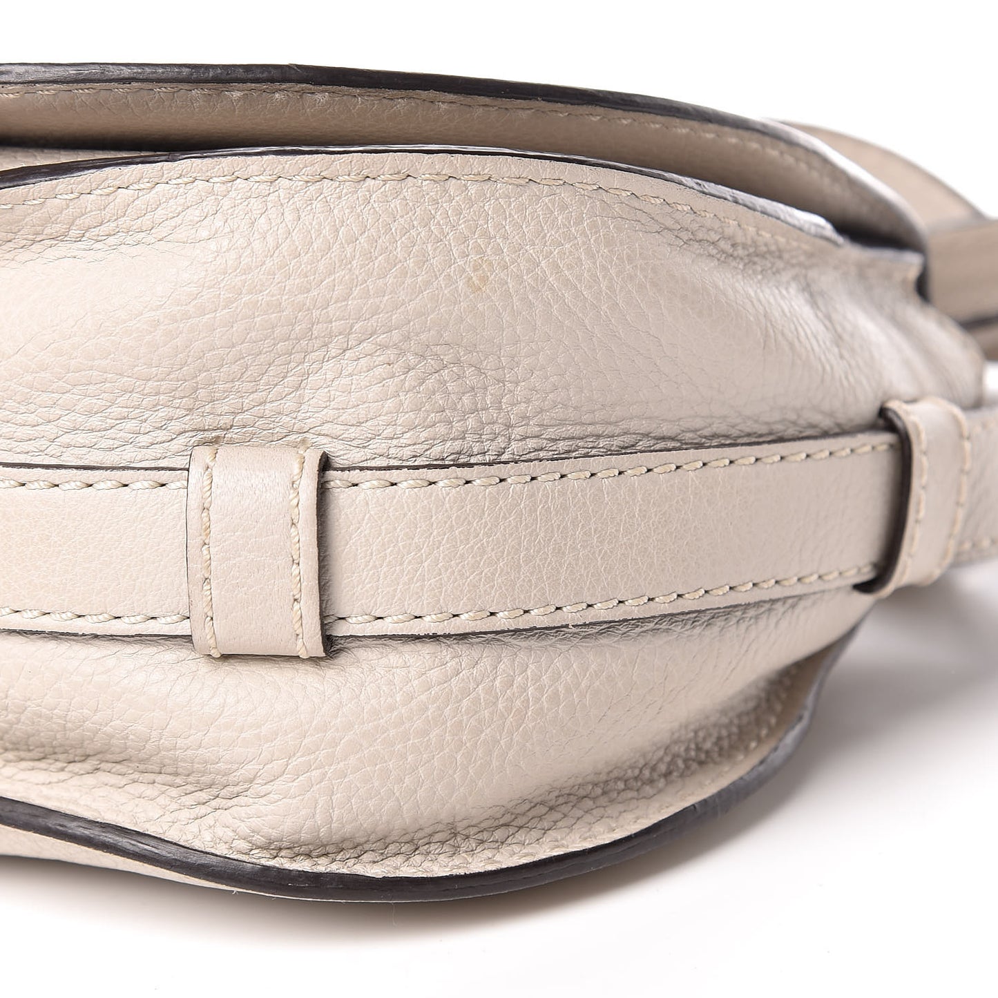 Calfskin Mini Marcie Round Crossbody Bag Dove