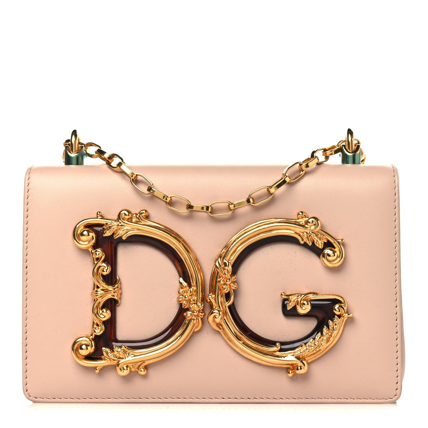 Dolce & Gabbana Nappa DG Girls Phone Shoulder Bag Cipria 1 of 8