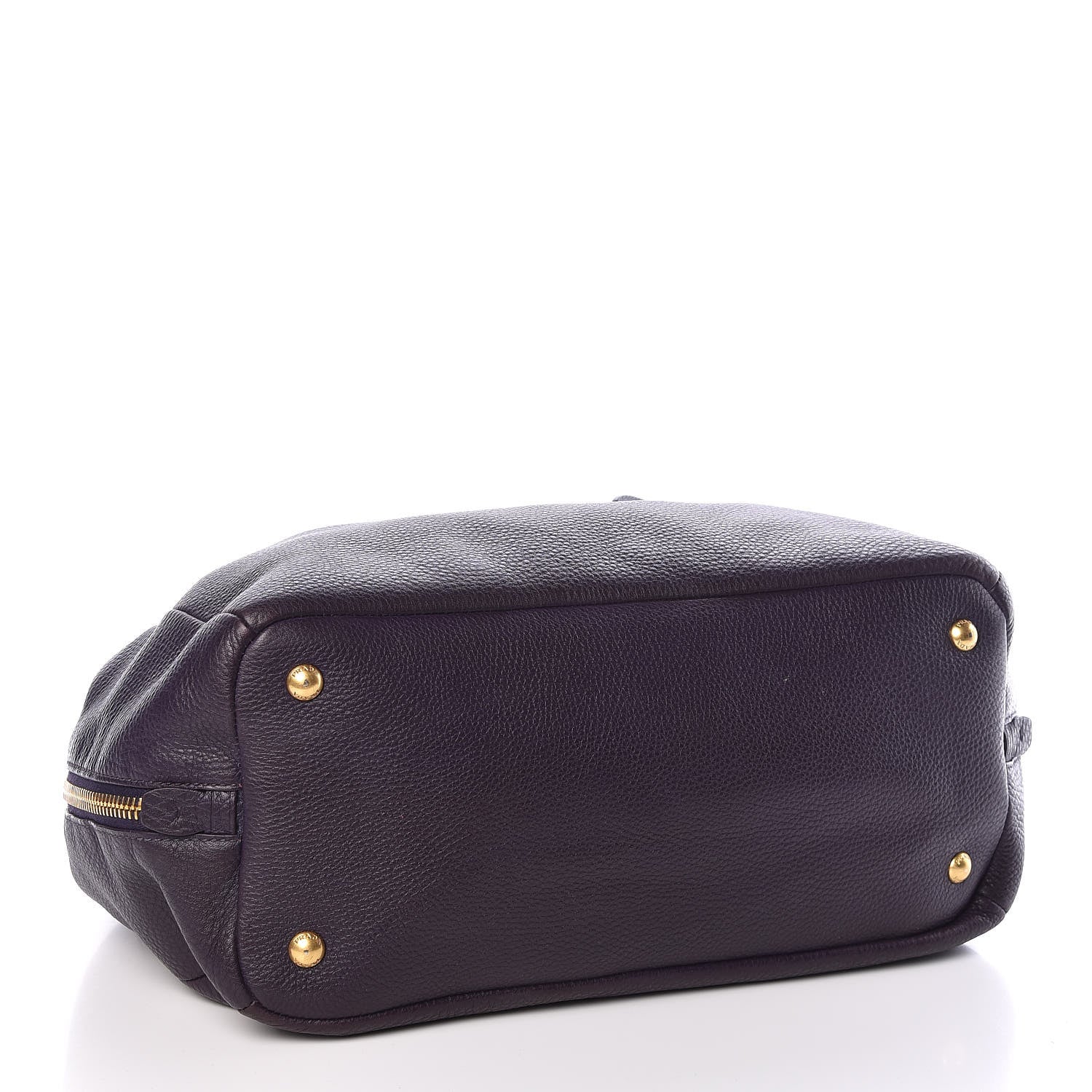 Prada Vitello Daino Side Zip Tote Uva 5 of 10