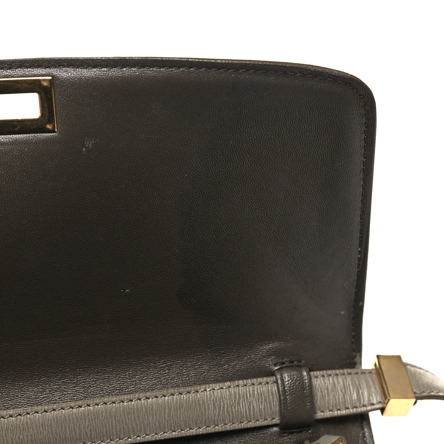 Celine Liege Calfskin Medium Classic Box Flap Bag Souris 12 of 15