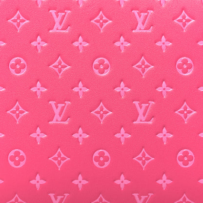 Louis Vuitton Calfskin Nanogram Embossed Lou Wallet Rose 8 of 8
