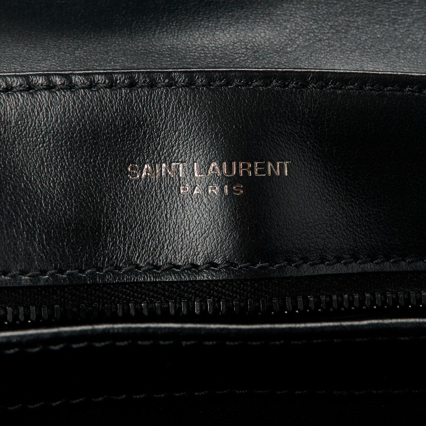 Calfskin Y Quilted Monogram Monochrome Toy Loulou Crossbody Bag Black