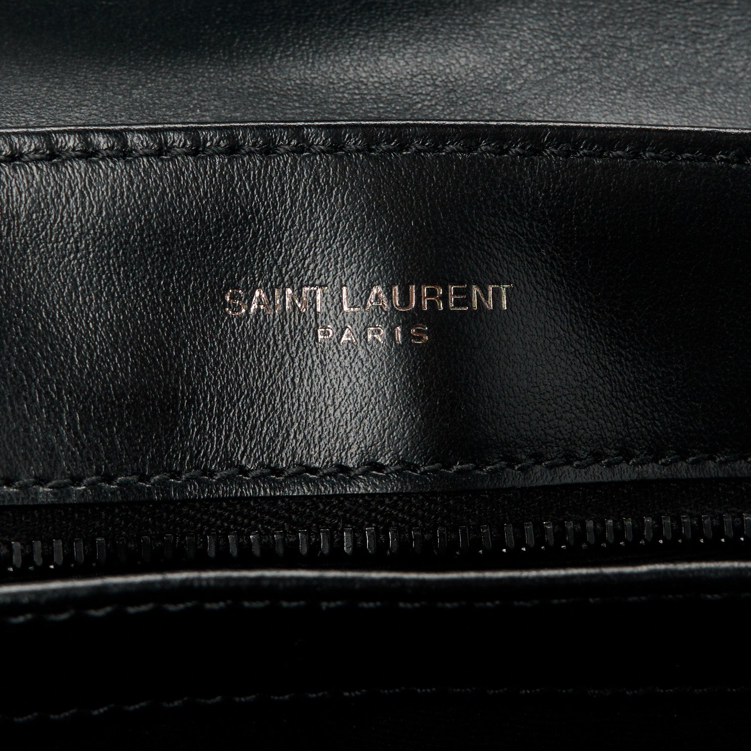 Saint Laurent Calfskin Y Quilted Monogram Monochrome Toy Loulou Crossbody Bag Black 6 of 12
