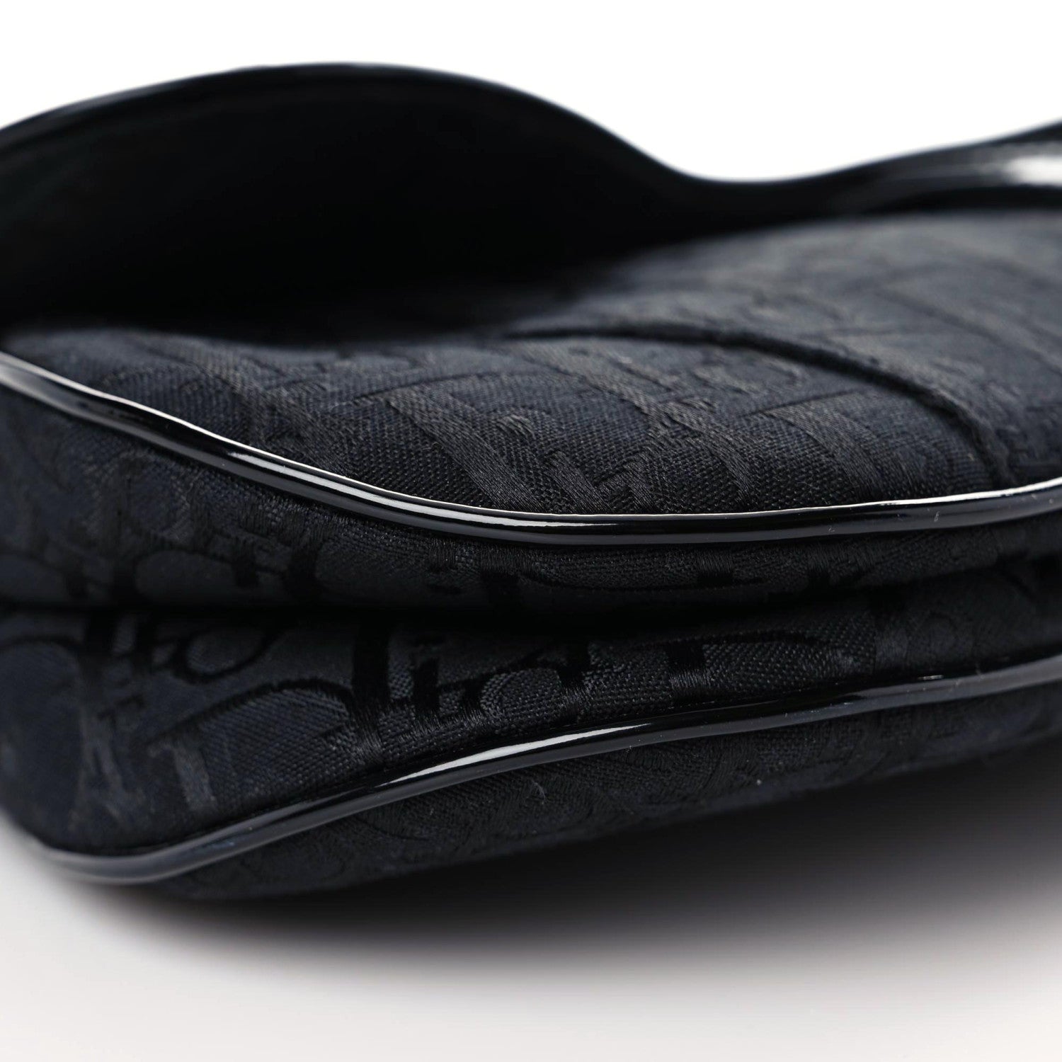 Christian Dior Monogram Saddle Bag Black 5 of 10