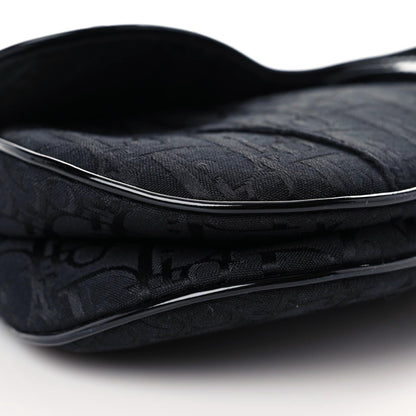 Christian Dior Monogram Saddle Bag Black 5 of 10