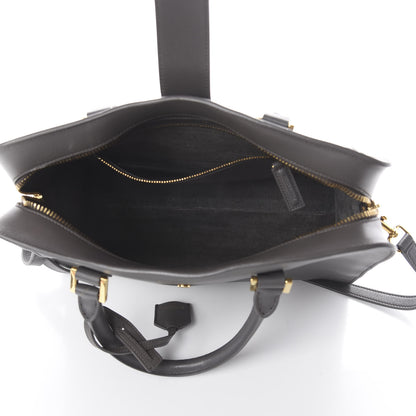 Saint Laurent Calfskin Small Monogram Cabas Grey 4 of 8