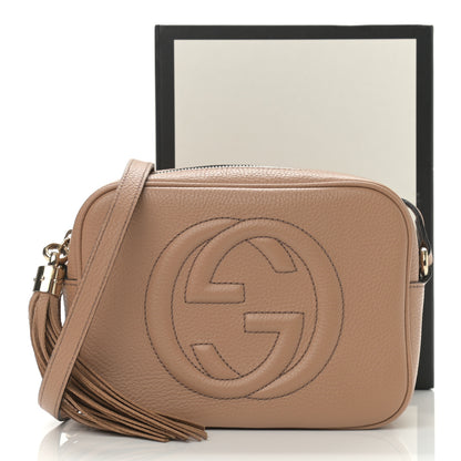 Gucci Pebbled Calfskin Small Soho Disco Bag Camelia 12 of 12