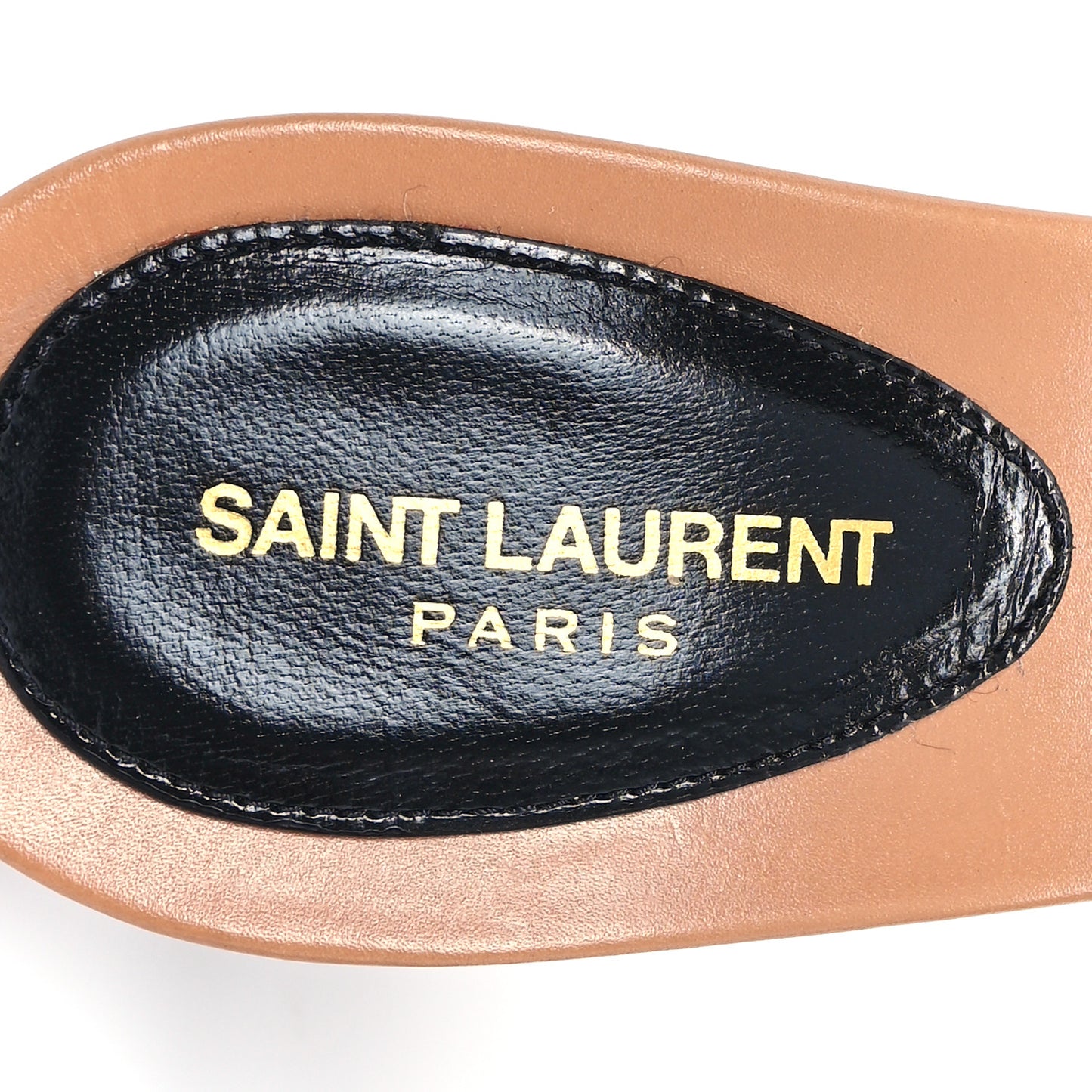 Calfskin Gippy 105 Mule Sandals 39 Bisque