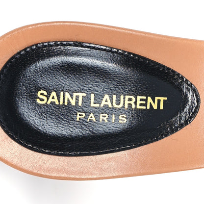 Saint Laurent Calfskin Gippy 105 Mule Sandals 39 Bisque 8 of 11