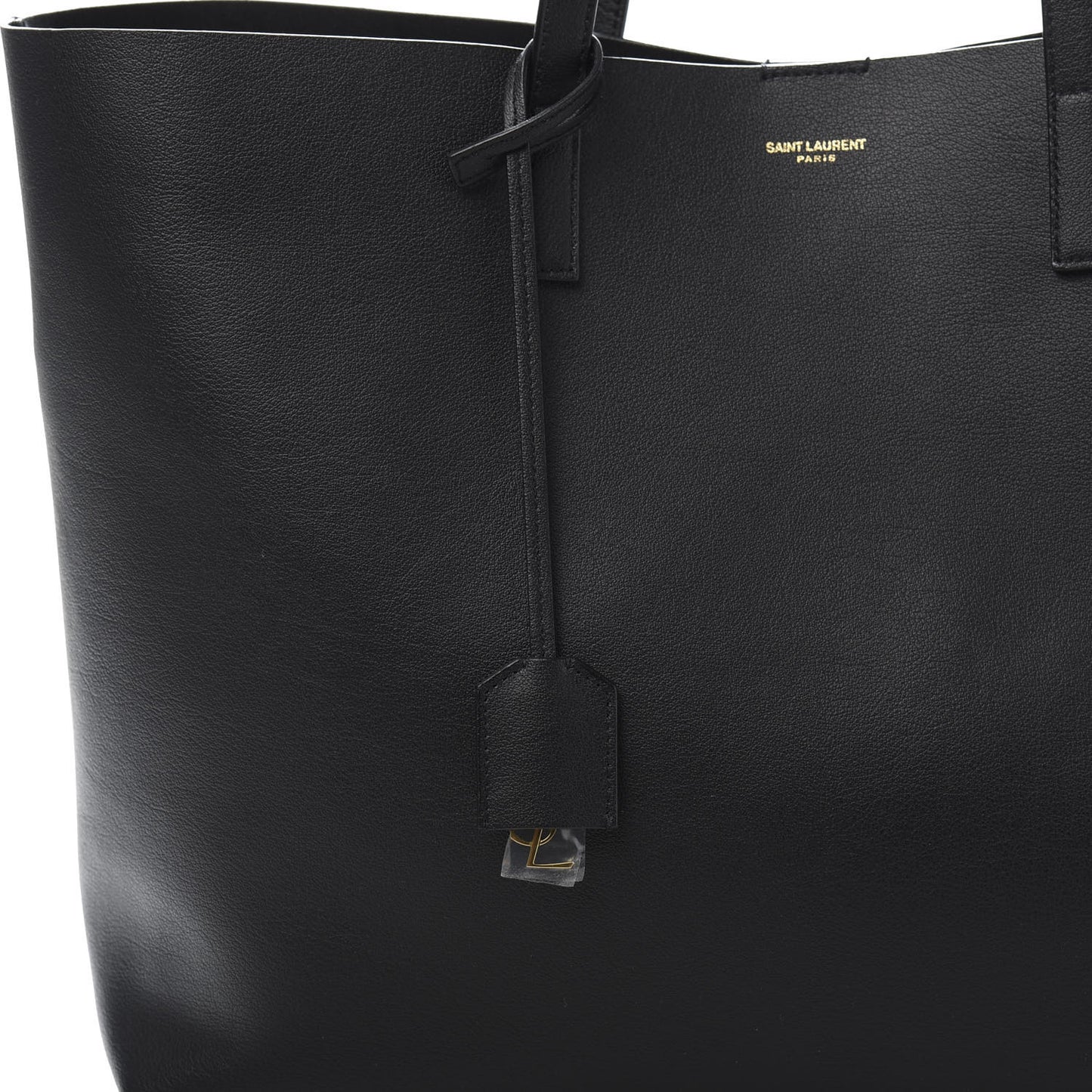 Calfskin Large Shopping Tote Black
