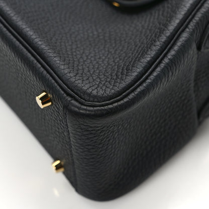 Hermes Taurillon Clemence Mini Lindy 20 Black 12 of 14