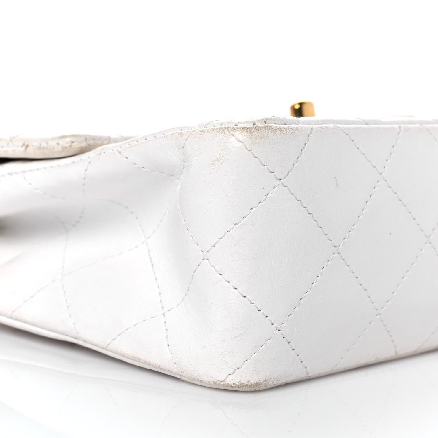 Chanel Lambskin Quilted Mini Square Flap White 9 of 11