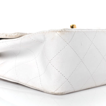 Chanel Lambskin Quilted Mini Square Flap White 9 of 11