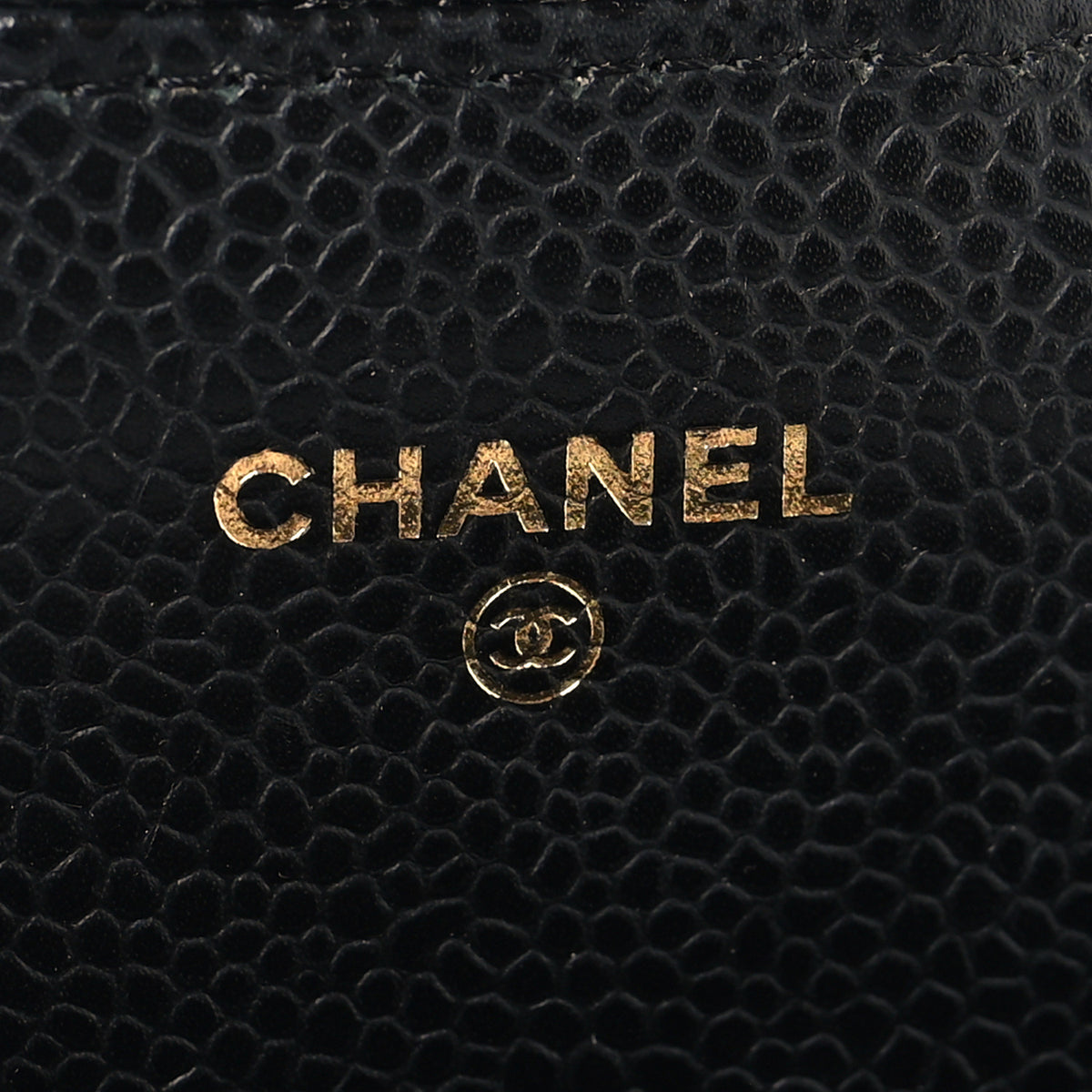 Caviar Quilted Large Gusset Flap Wallet Black