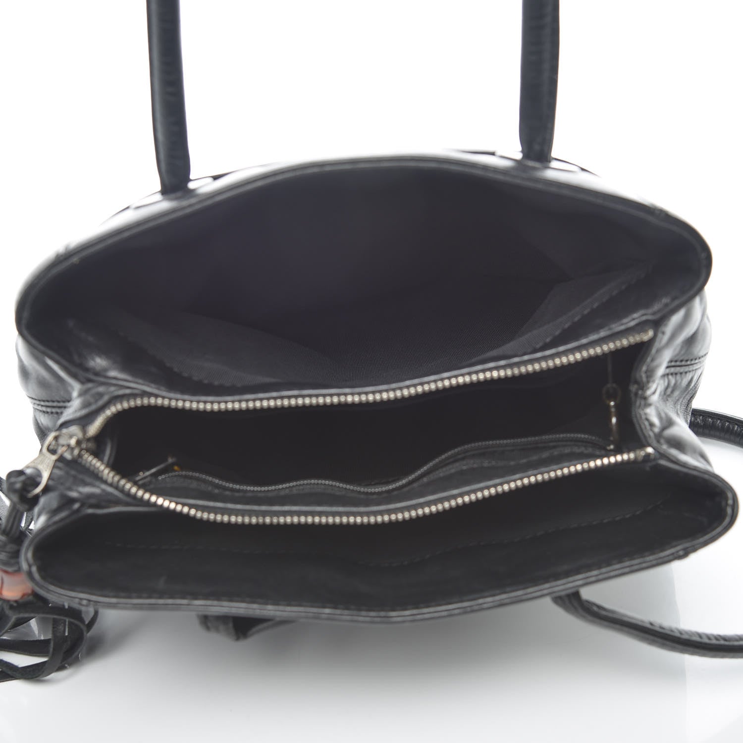 Chanel Lambskin Tassel Shoulder Bag Black 10 of 13