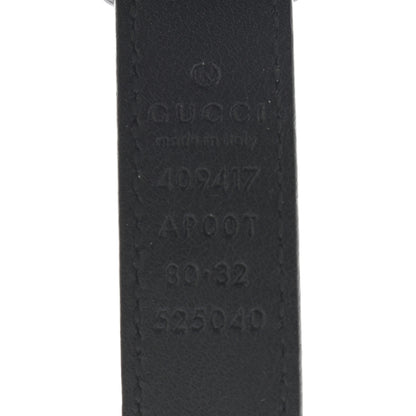 Gucci Calfskin Double G 20mm Belt 80 32 Black 5 of 5