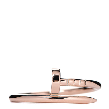 Cartier 18K Pink Gold Small Juste Un Clou Ring 53 6.25 1 of 4