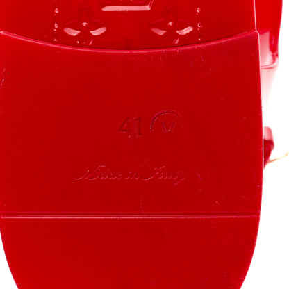 Louis Vuitton Rubber Bikini Thong Flat Sandals 41 Red 6 of 11